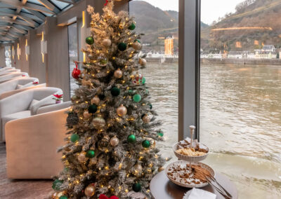 Christmas tree by cruise window