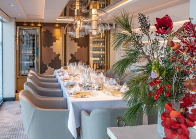 On board dining room